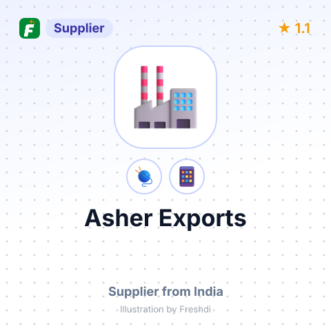 Asher Exports  – summary card, no photo uploaded yet
