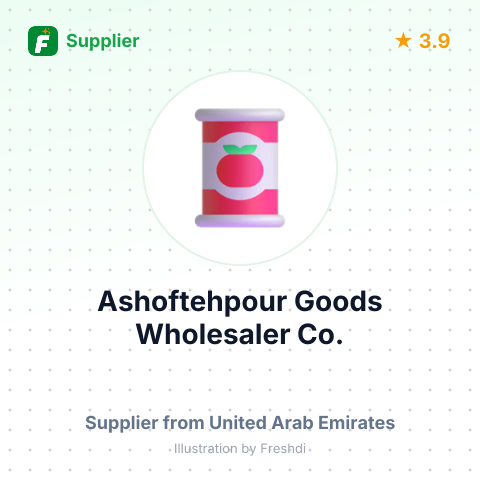 Ashoftehpour Goods Wholesaler Co.  – summary card, no photo uploaded yet
