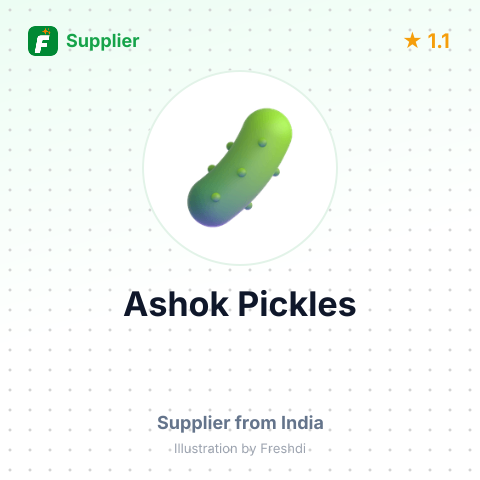 Ashok Pickles  – summary card, no photo uploaded yet