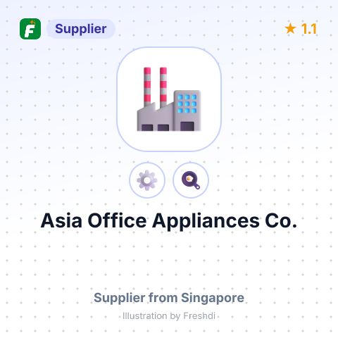 Asia Office Appliances Co. – summary card, no photo uploaded yet