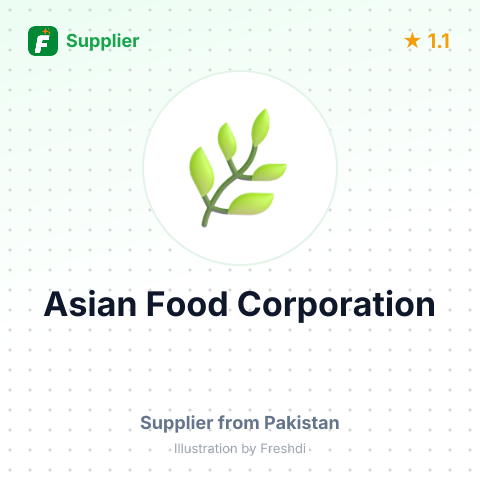 Asian Food Corporation  – summary card, no photo uploaded yet