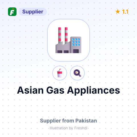 Asian Gas Appliances – summary card, no photo uploaded yet