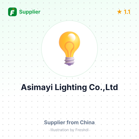 Asimayi Lighting Co.,Ltd – summary card, no photo uploaded yet