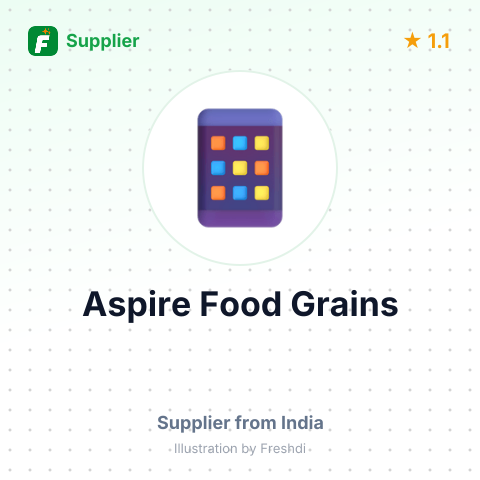 Aspire Food Grains  – summary card, no photo uploaded yet
