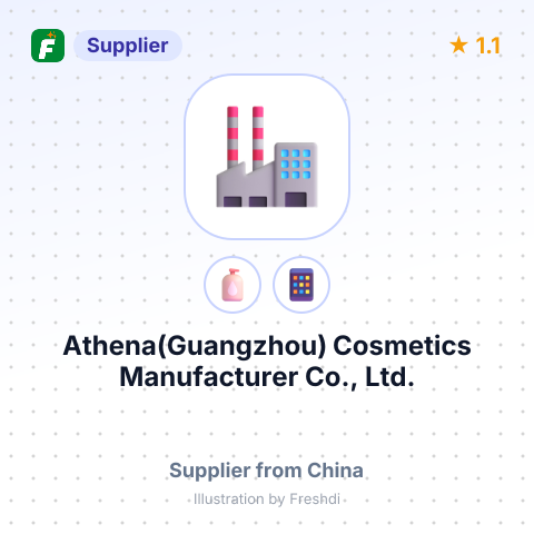 Athena(Guangzhou) Cosmetics Manufacturer Co., Ltd. – summary card, no photo uploaded yet
