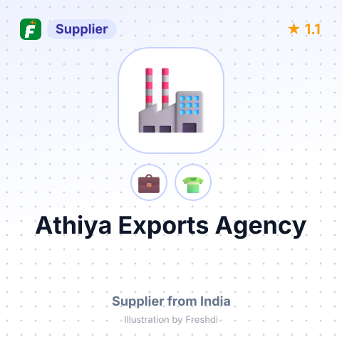 Athiya Exports Agency – summary card, no photo uploaded yet