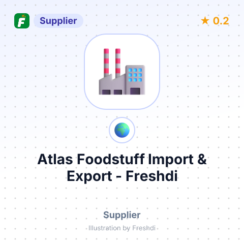 Atlas Foodstuff Import & Export – summary card, no photo uploaded yet