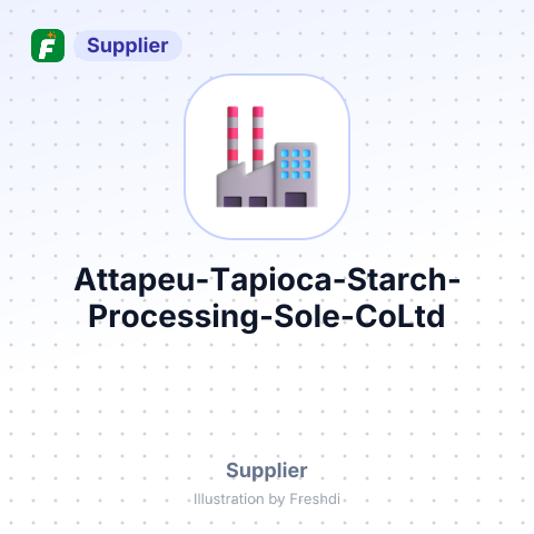 Attapeu Tapioca Starch Processing Sole Co.,Ltd – summary card, no photo uploaded yet