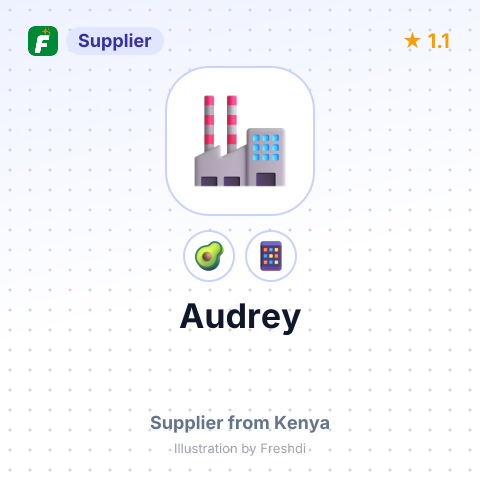 Audrey  – summary card, no photo uploaded yet