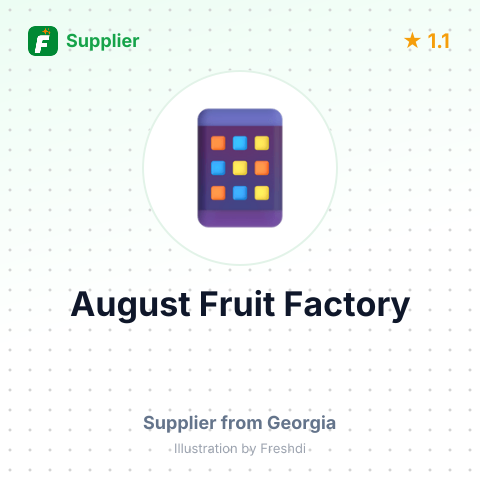 August Fruit Factory  – summary card, no photo uploaded yet