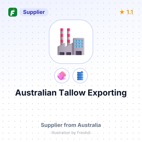 Australian Tallow Exporting – summary card, no photo uploaded yet