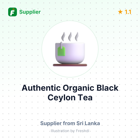 Authentic Organic Black Ceylon Tea  – summary card, no photo uploaded yet