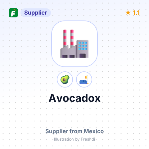 Avocadox  – summary card, no photo uploaded yet
