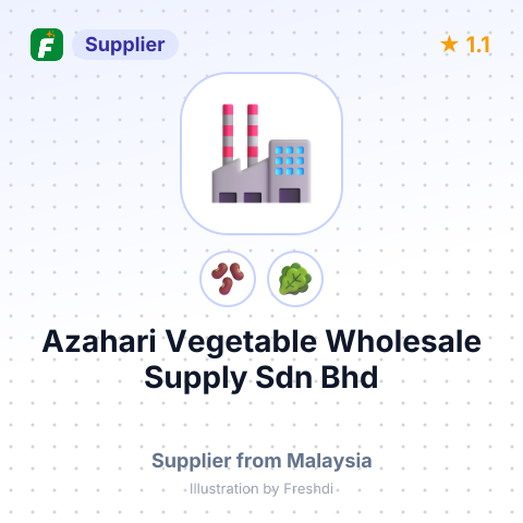 Azahari Vegetable Wholesale Supply Sdn Bhd  – summary card, no photo uploaded yet