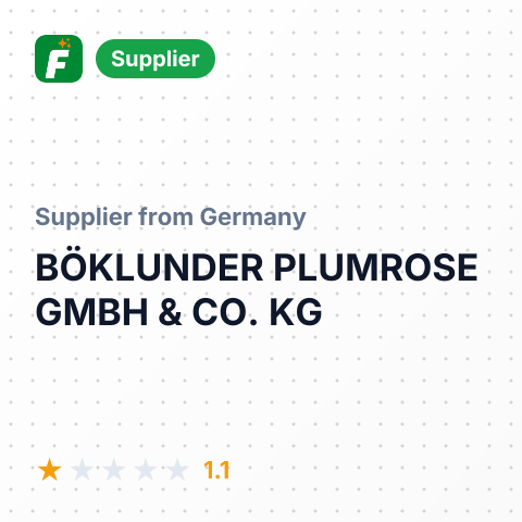 BÖKLUNDER PLUMROSE GMBH & CO. KG – summary card, no photo uploaded yet