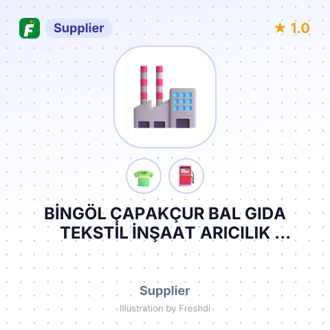 BİNGÖL ÇAPAKÇUR BAL GIDA TEKSTİL İNŞAAT ARICILIK TEMİZLİK PLASTİK PETROL TİCARET SANAYİ LİMİTED ŞİRKETİ – summary card, no photo uploaded yet