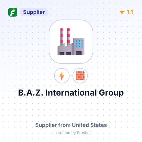 B.A.Z. International Group – summary card, no photo uploaded yet