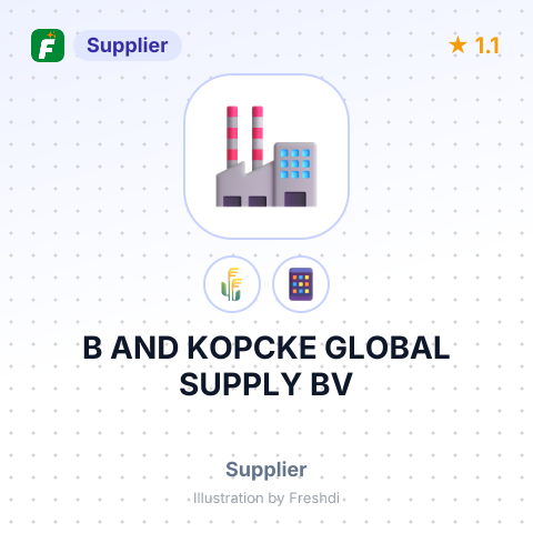 B AND KOPCKE GLOBAL SUPPLY BV – summary card, no photo uploaded yet