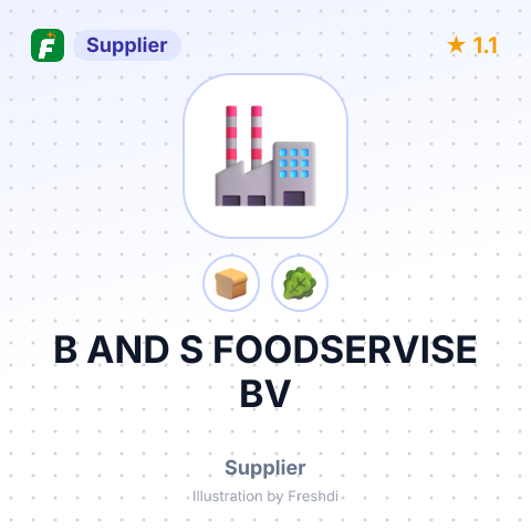 B AND S FOODSERVISE BV – summary card, no photo uploaded yet