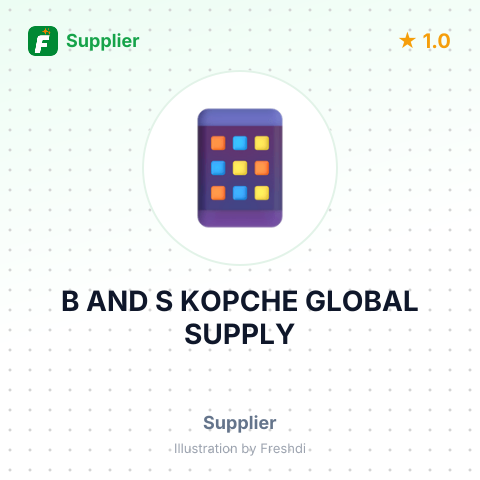 B AND S KOPCHE GLOBAL SUPPLY – summary card, no photo uploaded yet