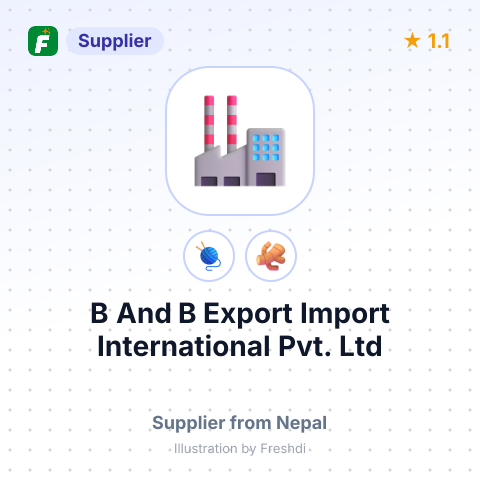 B And B Export Import International Pvt. Ltd  – summary card, no photo uploaded yet