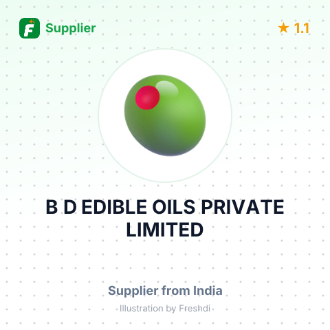 B D EDIBLE OILS PRIVATE LIMITED – summary card, no photo uploaded yet