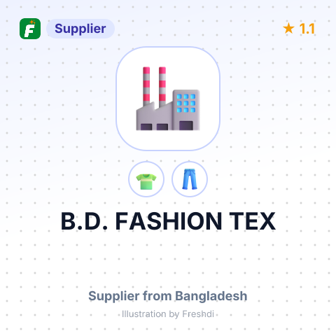 B.D. FASHION TEX – summary card, no photo uploaded yet