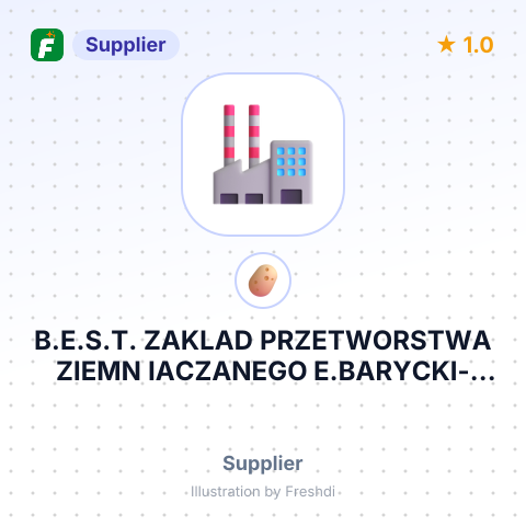 B.E.S.T. ZAKLAD PRZETWORSTWA ZIEMN IACZANEGO E.BARYCKI-B.BARYCKI SP.J. – summary card, no photo uploaded yet