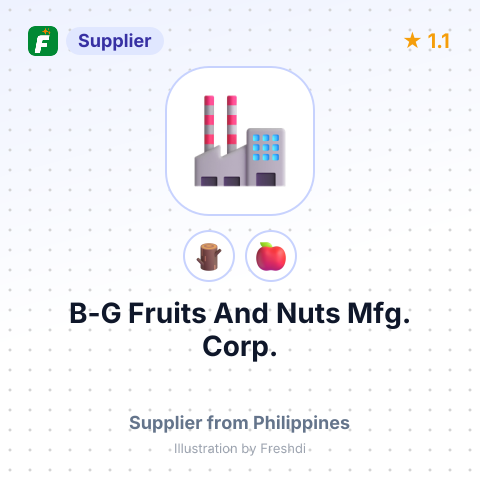 B-G Fruits And Nuts Mfg. Corp.  – summary card, no photo uploaded yet