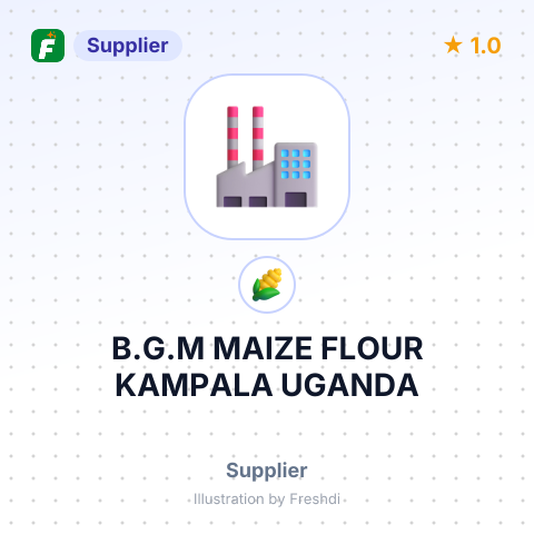 B.G.M MAIZE FLOUR KAMPALA UGANDA – summary card, no photo uploaded yet