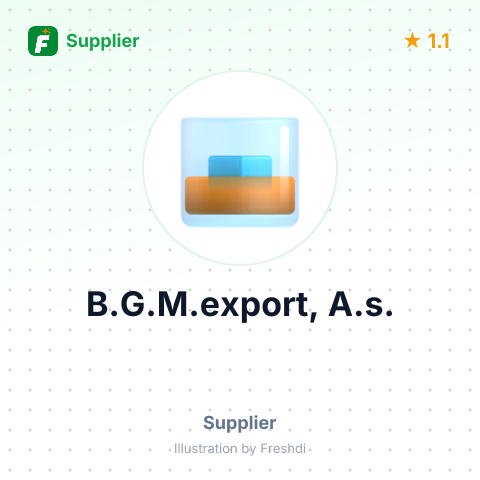 B.G.M.export, A.s. – summary card, no photo uploaded yet