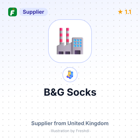 B&G Socks – summary card, no photo uploaded yet