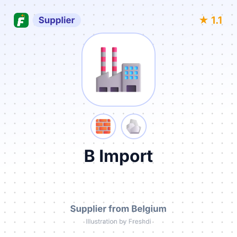 B Import – summary card, no photo uploaded yet