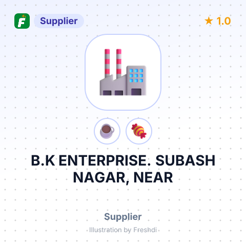 B.K ENTERPRISE. SUBASH NAGAR, NEAR – summary card, no photo uploaded yet