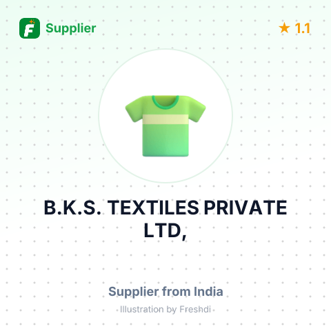 B.K.S. TEXTILES PRIVATE LTD, – summary card, no photo uploaded yet