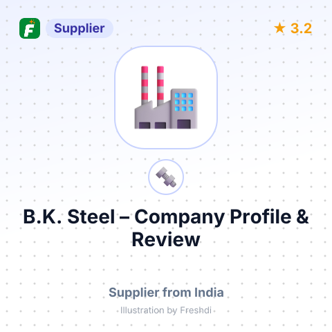 B.K. Steel – summary card, no photo uploaded yet