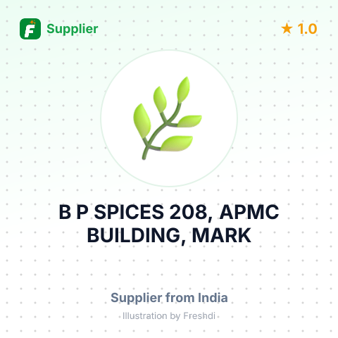 B P SPICES 208, APMC BUILDING, MARK – summary card, no photo uploaded yet