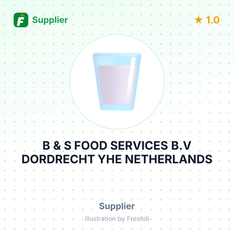 B & S FOOD SERVICES B.V DORDRECHT YHE NETHERLANDS – summary card, no photo uploaded yet