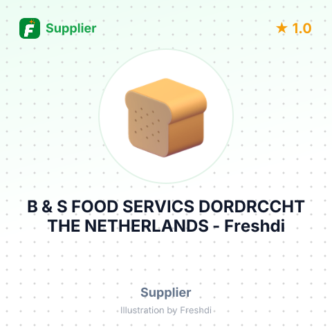 B & S FOOD SERVICS DORDRCCHT THE NETHERLANDS – summary card, no photo uploaded yet