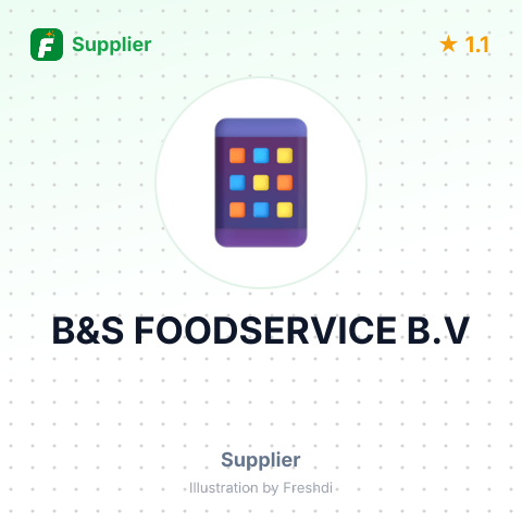 B&S FOODSERVICE B.V – summary card, no photo uploaded yet