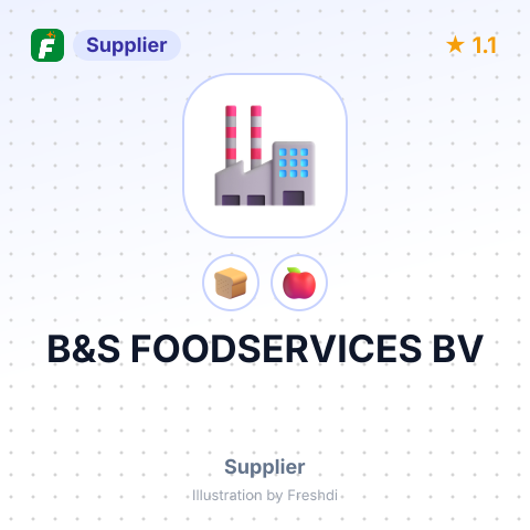 B&S FOODSERVICES BV – summary card, no photo uploaded yet