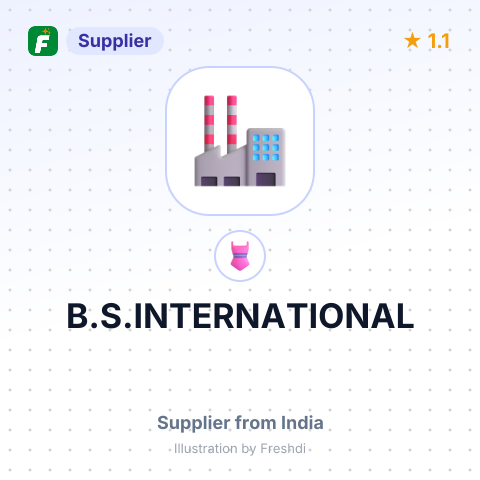 B.S.INTERNATIONAL – summary card, no photo uploaded yet