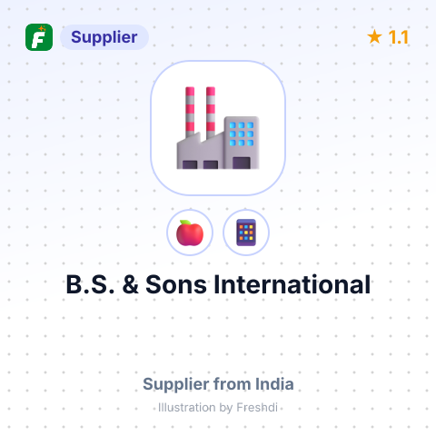 B.S. & Sons International  – summary card, no photo uploaded yet