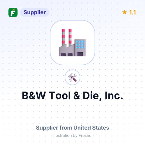 B&W Tool & Die, Inc. – summary card, no photo uploaded yet