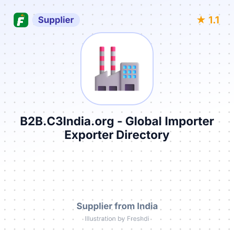 B2B.C3India.org - Global Importer Exporter Directory – summary card, no photo uploaded yet