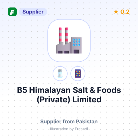 B5 Himalayan Salt & Foods (Private) Limited – summary card, no photo uploaded yet