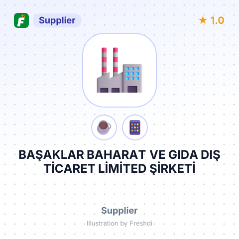 BAŞAKLAR BAHARAT VE GIDA DIŞ TİCARET LİMİTED ŞİRKETİ – summary card, no photo uploaded yet