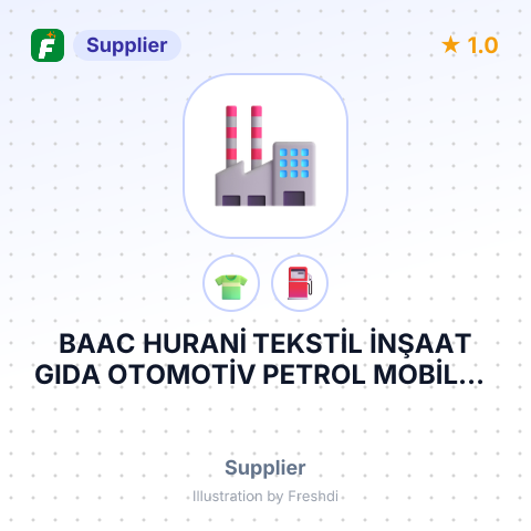 BAAC HURANİ TEKSTİL İNŞAAT GIDA OTOMOTİV PETROL MOBİLYA VE SANAYİ TİCARET LİMİTED ŞİRKETİ – summary card, no photo uploaded yet