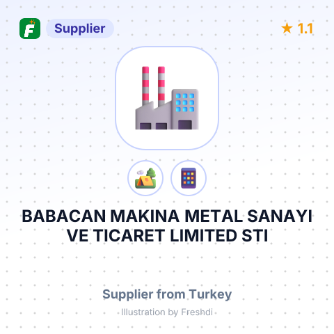 BABACAN MAKINA METAL SANAYI VE TICARET LIMITED STI – summary card, no photo uploaded yet