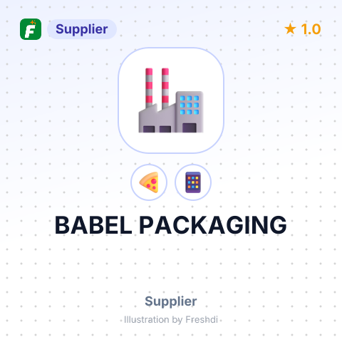 BABEL PACKAGING – summary card, no photo uploaded yet